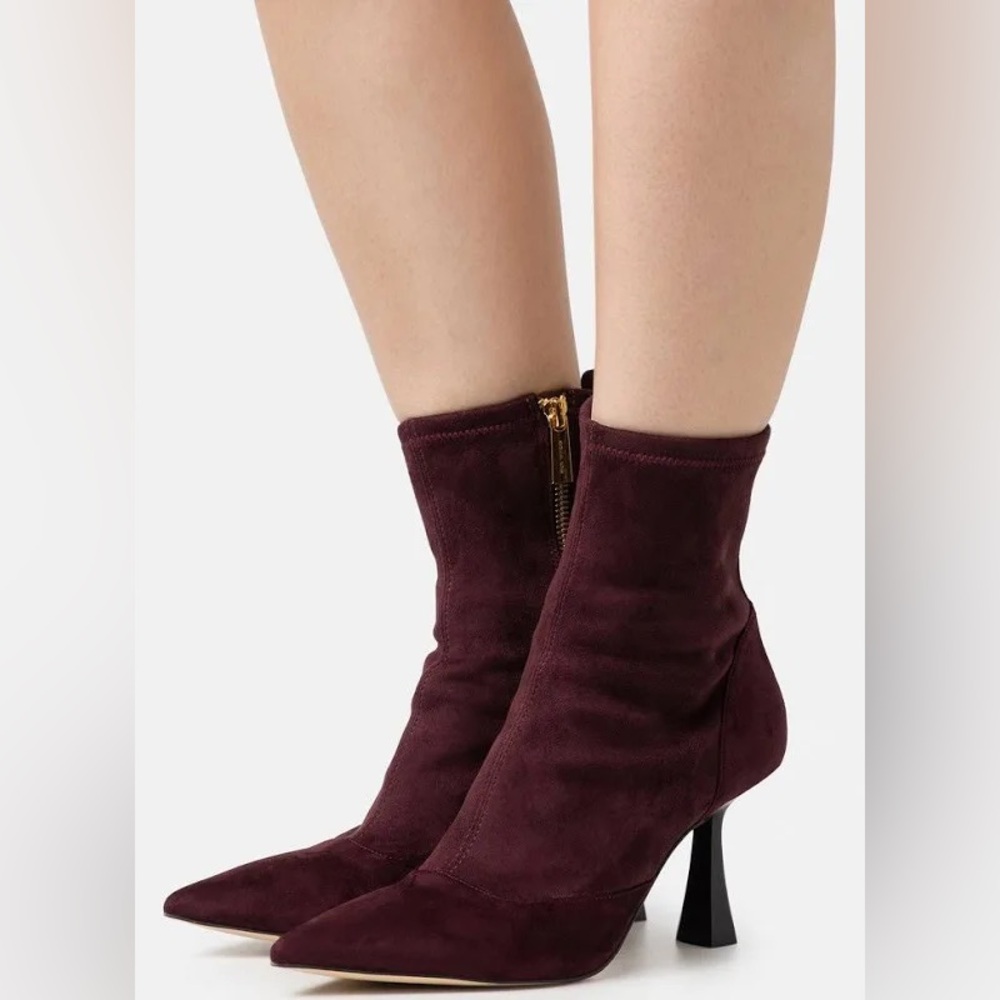 Michael Kors Clara Mid Bootie in Merlot